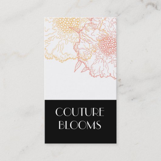 モダンな花屋の名刺 名刺 (正面)