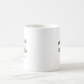 モダンな花柄の母の日ギフト コーヒーマグカップ (中央)