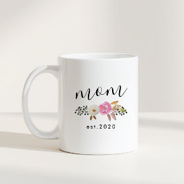 モダンな花柄の母の日ギフト コーヒーマグカップ