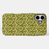 モダンな花柄:白の傘形花 Case-Mate iPhoneケース (裏面 (横))