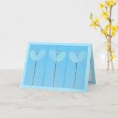 モダンな花 カード (黄色い花)