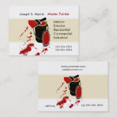 モダンな芸術家の巧みな家絵画 名刺 (正面/裏面)