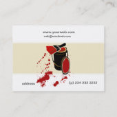 モダンな芸術家の巧みな家絵画 名刺 (裏面)