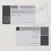 モダンな芸術家の抽象芸術の格子モノクロ曖昧な点 名刺 (正面/裏面)
