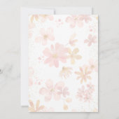 モダンな英語の結婚式招待状 招待状 (裏面)