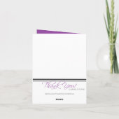 モダンな華麗さのエッフェル塔のパリのサンキューカード サンキューカード (裏面)