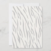 モダンな虎の青い子供の誕生日招待状 招待状 (裏面)