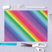 モダンな虹のカラフルの第1誕生会 薄葉紙 (クラフト)