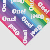 モダンな虹のカラフルの第1誕生会 薄葉紙 (詳細)