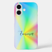 モダンな虹色のオーロラカラー カスタムデザイン Case-Mate iPhoneケース (裏面)