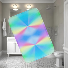 モダンな虹色のオーロラカラー バスマット