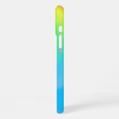 モダンな虹色のオーロラカラー iPhoneケース (左側面)