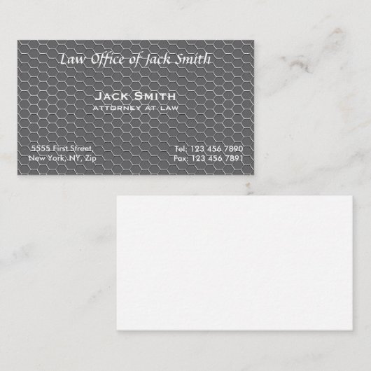 モダンな蜜蜂の巣の名刺 名刺 (正面/裏面)