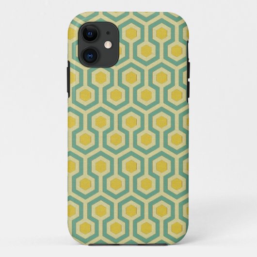モダンな蜜蜂の巣幾何学的な種族パターンプリント Case-Mate iPhoneケース (裏面)