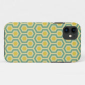 モダンな蜜蜂の巣幾何学的な種族パターンプリント Case-Mate iPhoneケース (裏面(横))