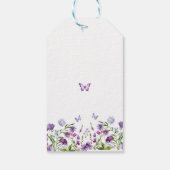 モダンな蝶のウェルカムサイン 結婚前のお祝い ギフトタグ (裏面)