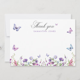 モダンな蝶のウェルカムサイン 結婚前のお祝い サンキューカード