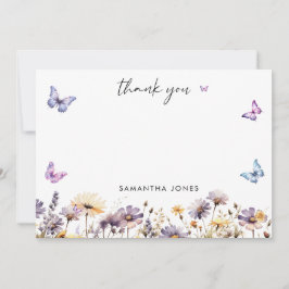 モダンな蝶のウェルカムサイン 結婚前のお祝い サンキューカード