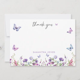 モダンな蝶のウェルカムサイン 結婚前のお祝い サンキューカード