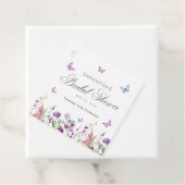 モダンな蝶の ブライダルシャワーのお礼 フェイバータグ (インサイチュ)