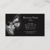 モダンな蝶名刺 名刺 (裏面)