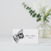 モダンな蝶名刺 名刺 (スタンド正面)