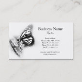 モダンな蝶名刺 名刺 (裏面)