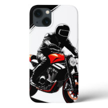 🏍️ モダンな街を疾走するバイク乗り