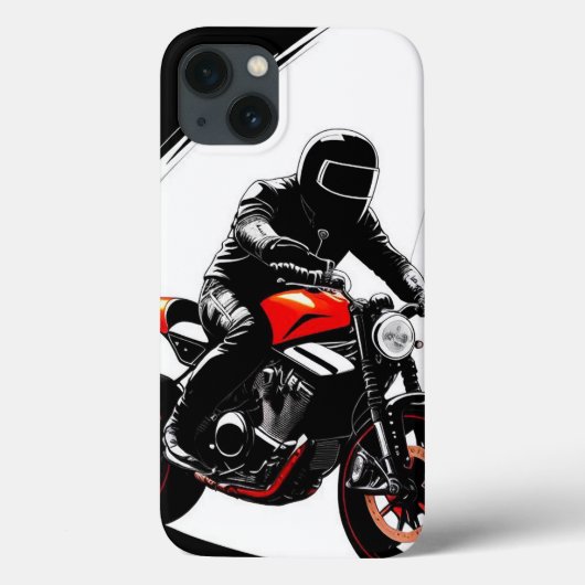 🏍️ モダンな街を疾走するバイク乗り Case-Mate iPhoneケース (裏面)