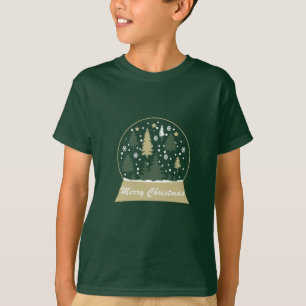 モダンな装飾が施されたスノードーム Tシャツ