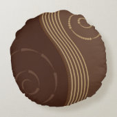 モダンな装飾の枕 ラウンドクッション (裏面)