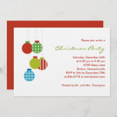 モダンな装飾品 ホリデーパーティーの招待状 招待状 (正面/裏面)