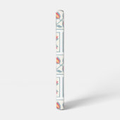 モダンな装飾的フラワーパターン SAMSUNG GALAXYケース (左側面)