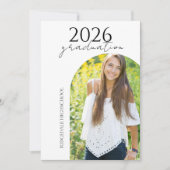 モダンな複数写真を使用した2026年卒業式の招待状 招待状 (正面)