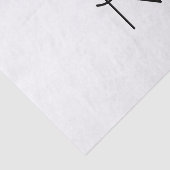 モダンな見た目の重なり合うイニシャル 薄葉紙 (詳細)