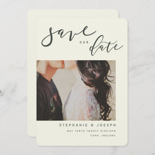 モダンな視点 招待状 (正面/裏面)