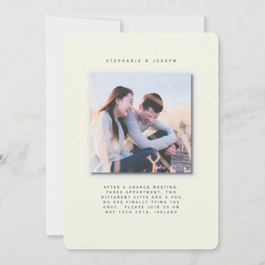 モダンな視点 招待状 (裏面)