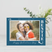 モダンな親友のガレンティンの日のベストフレンド写真 シーズンカード (スタンド正面)