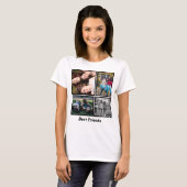モダンな親友の思い出の写真 Tシャツ (正面フル)
