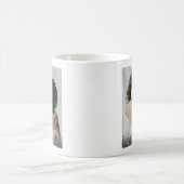 モダンな親友BFFフォトスクリプト コーヒーマグカップ (中央)