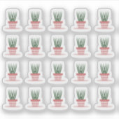 モダンな観葉植物 サンセベリア プランナー シール (正面)