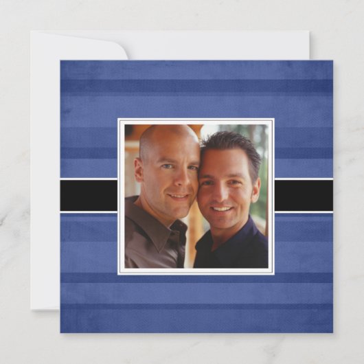 モダンな記念日ディナーパーティーの写真招待状 招待状 (正面)