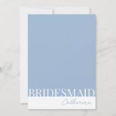 モダンな詳細な花嫁の提案カード 招待状 (正面)