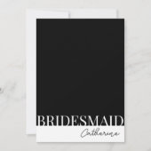 モダンな詳細な花嫁の提案カード 招待状 (正面)