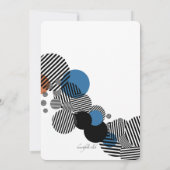 モダンな誕生日写真招待状 招待状 (裏面)