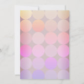 モダンな誕生日招待状 招待状 (裏面)