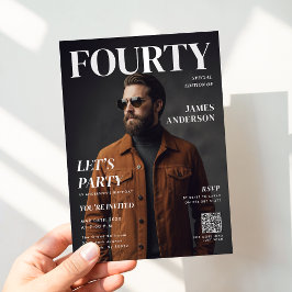 モダンな誕生日記念のカスタム雑誌表紙ポートレート