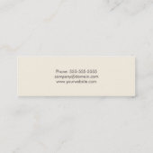 モダンな質の灰色のインテリア・デザイナー スキニー名刺 (裏面)