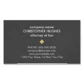 モダンな質の灰色のフェイクな金ゴールドパターンAttoreny マグネット名刺 (正面)