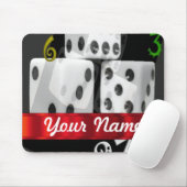 モダンな賭博のサイコロ マウスパッド (マウス)